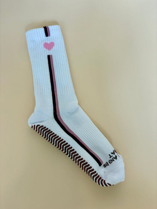 The Retro Heart Sock