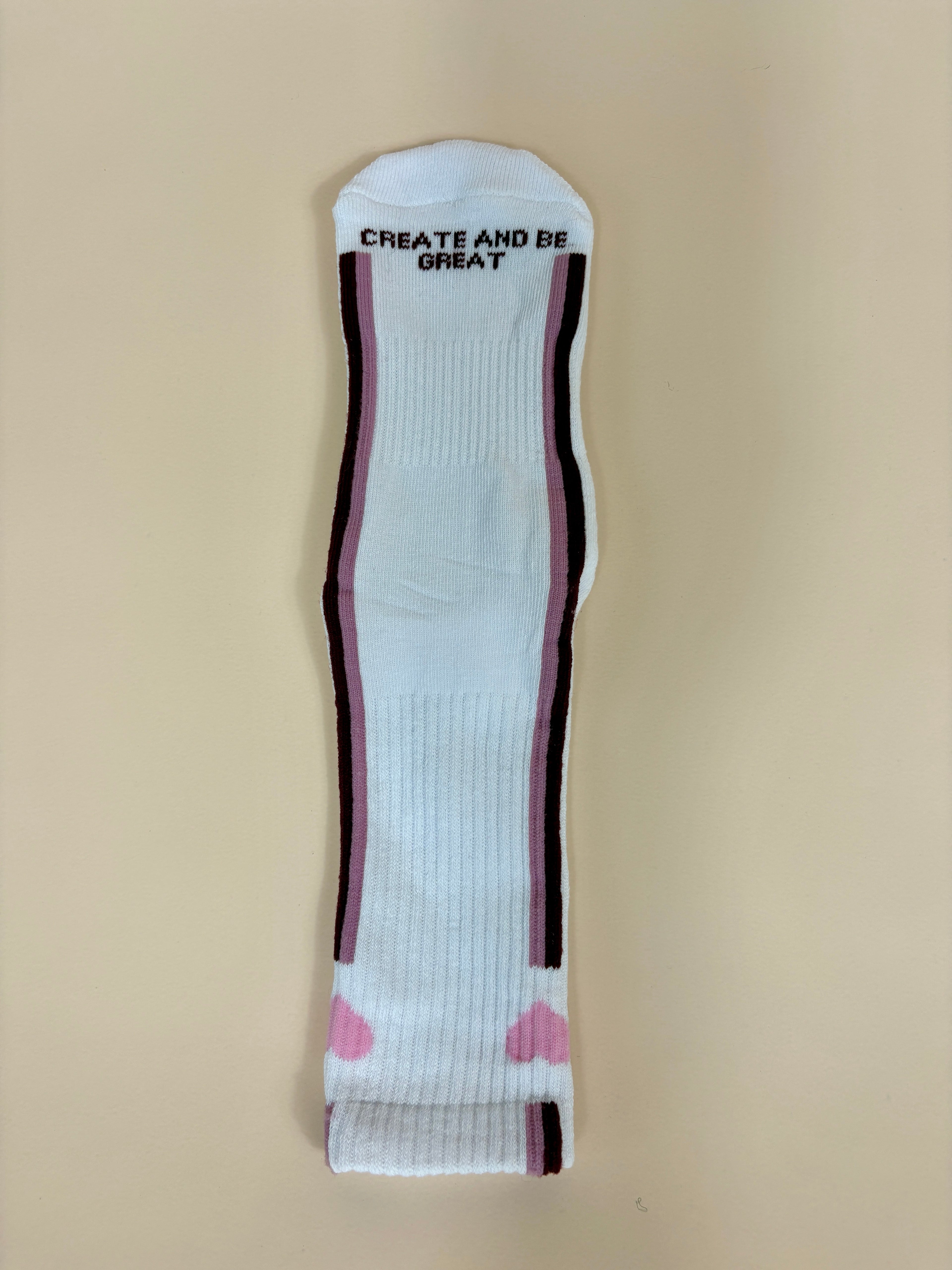 The Retro Heart Sock