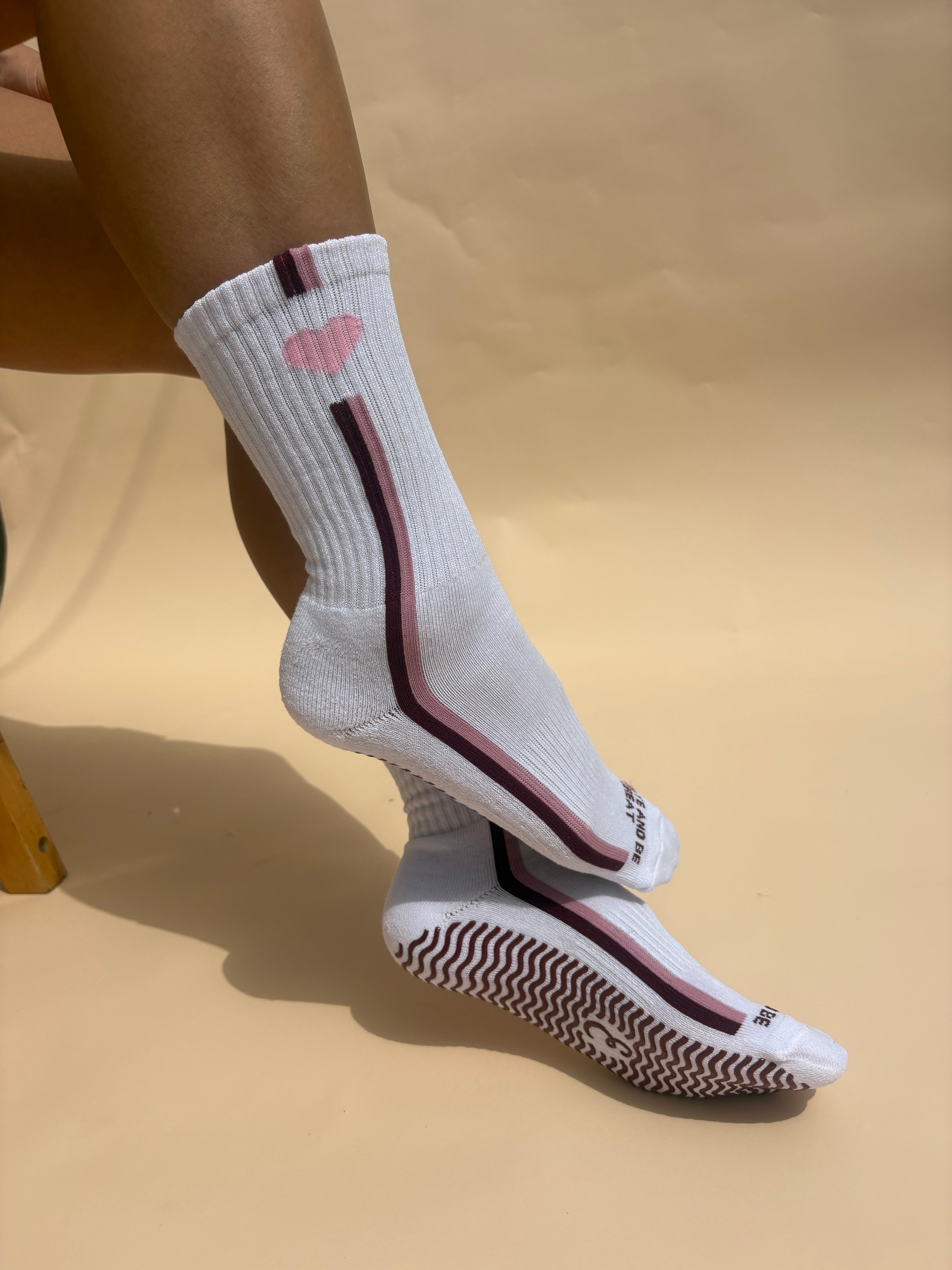The Retro Heart Sock